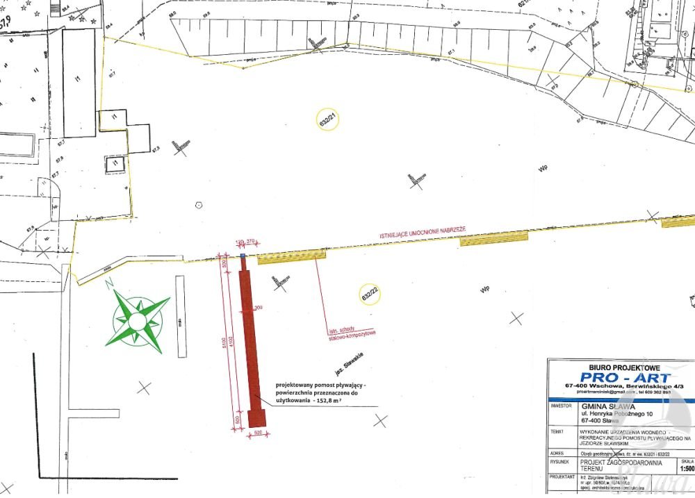 Plan pomostu