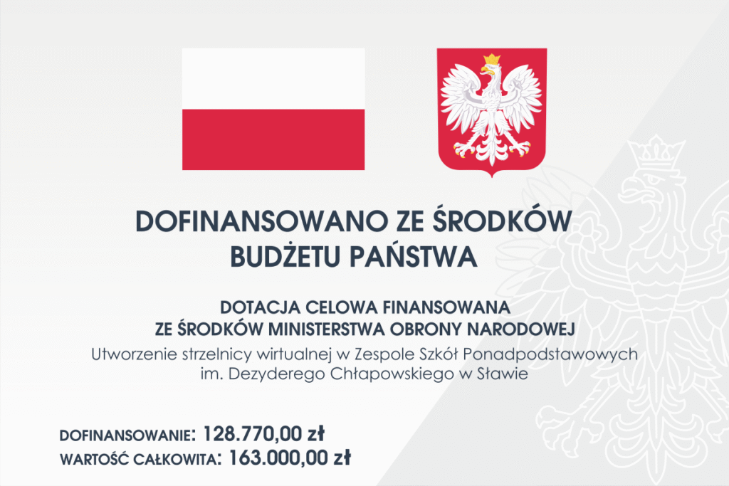 Tablica informująca o dofinansowaniu zgodnie w wymaganiami projektu.