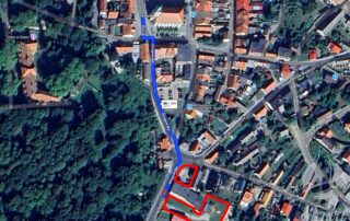Mapa dojazdu do parkingu