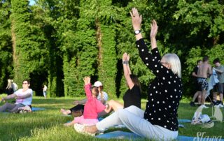 Pilates pod chmurką