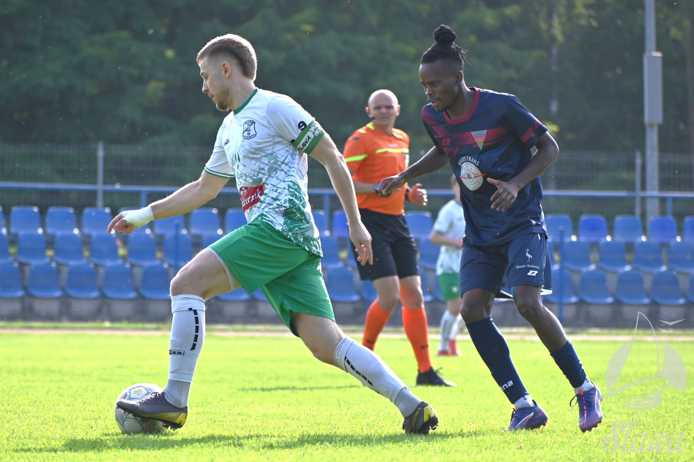 Zawodnicy podczas meczu ligowego