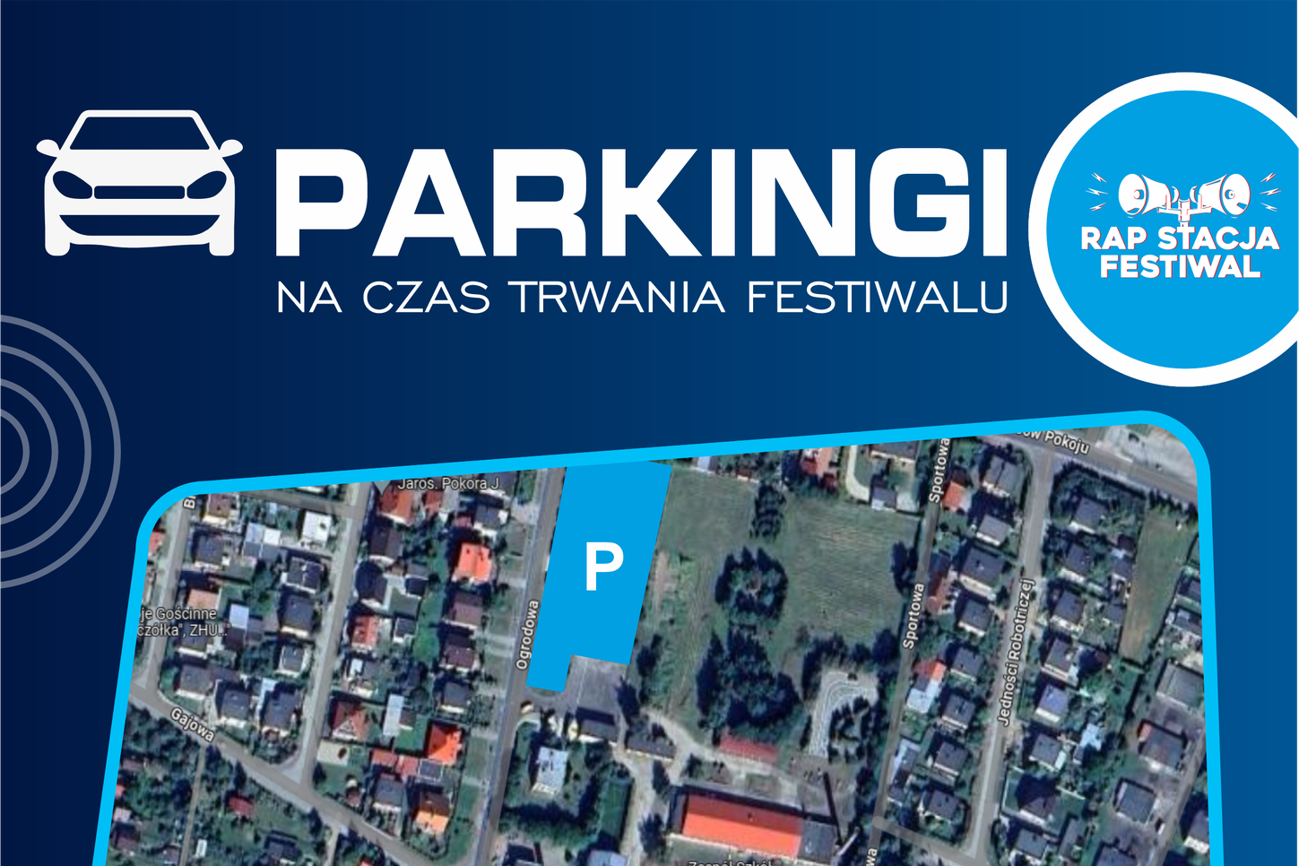 Mapka parkingów na czas Rap Stacji