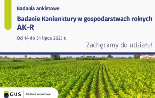 Plakat dotyczący badań koniunktury