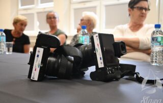 Uczestnicy zajęć fotografii