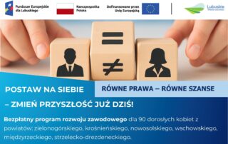 Ulotka informacyjna projektu "Równe prawa- równe szanse"