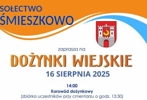 Plakat - Dożynki Wiejskie w Śmieszkowie