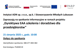 Plakat - szkolenie dla przedsiębiorstw