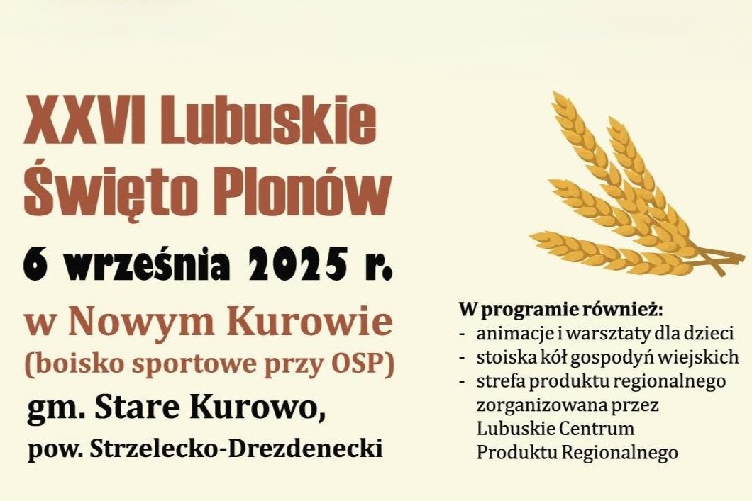 Plakat XXVI Lubuskie Święto Plonów
