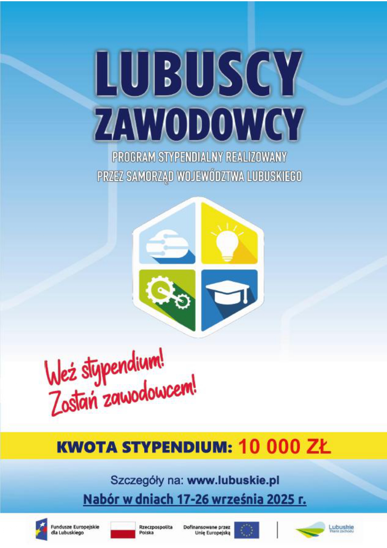 „Lubuscy Zawodowcy – Program Stypendialny (edycja na rok szkolny 2025/2026)”