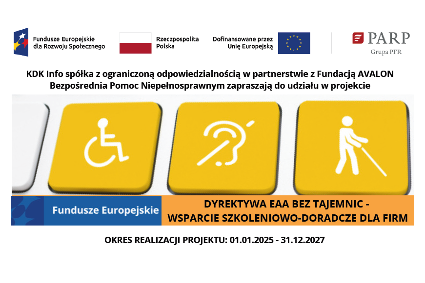 Plakat informujący o szkoleniu