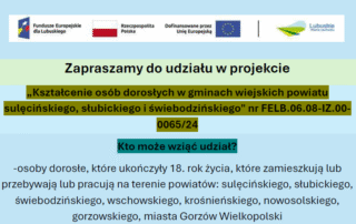 Zaproszenie do udziału w projekcie