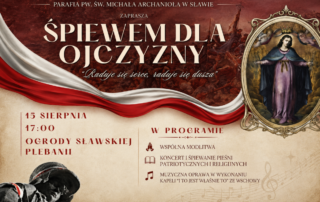 Plakat "Śpiewamy dla Ojczyzny"