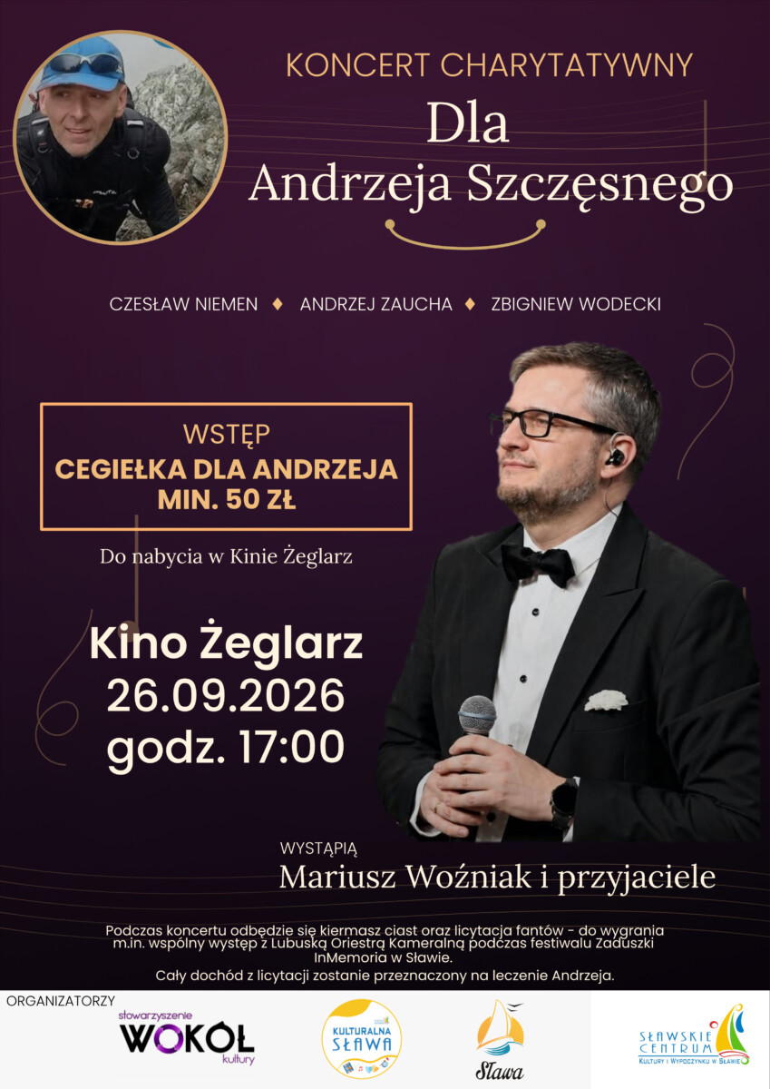 Plakat A3 Koncert charytatywny dla Andrzeja