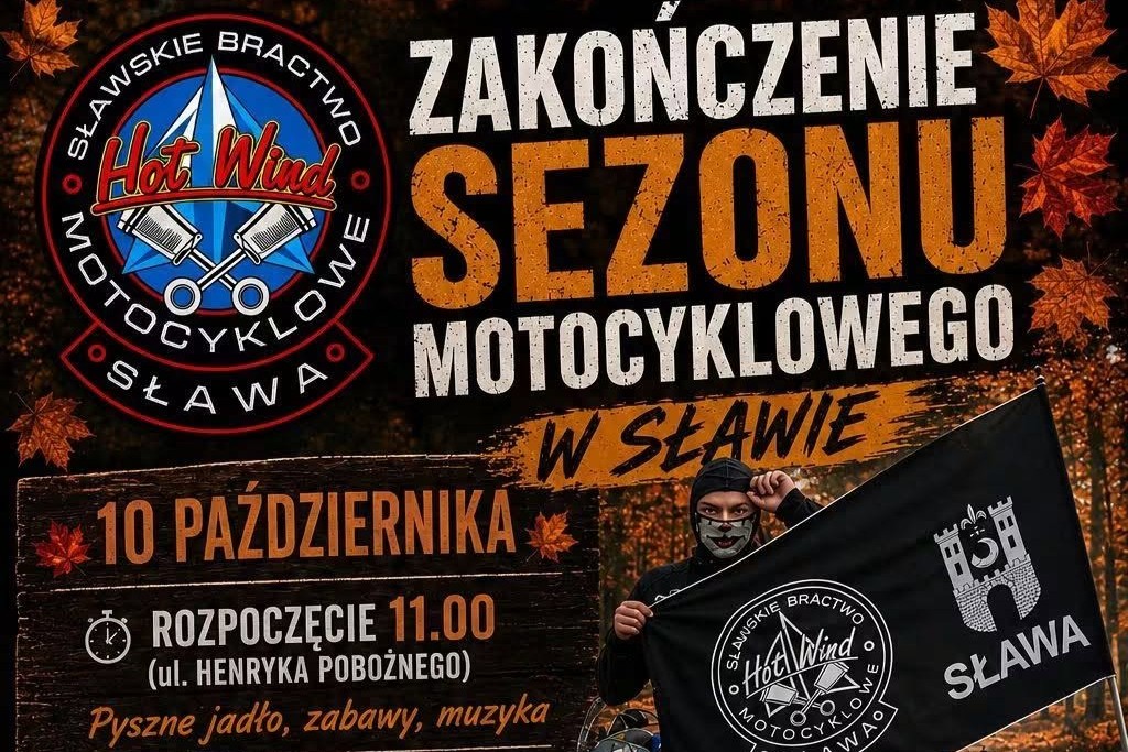 PLAKAT ZAKOŃCZENIE SEZONU MOTOCYKLOWEGO