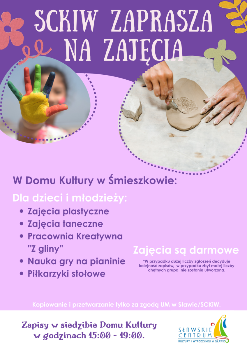 dk śmieszkowo Zajęcia w DK