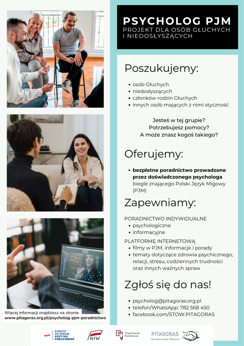 projekt psycholog pjm – plakat dla instytucji