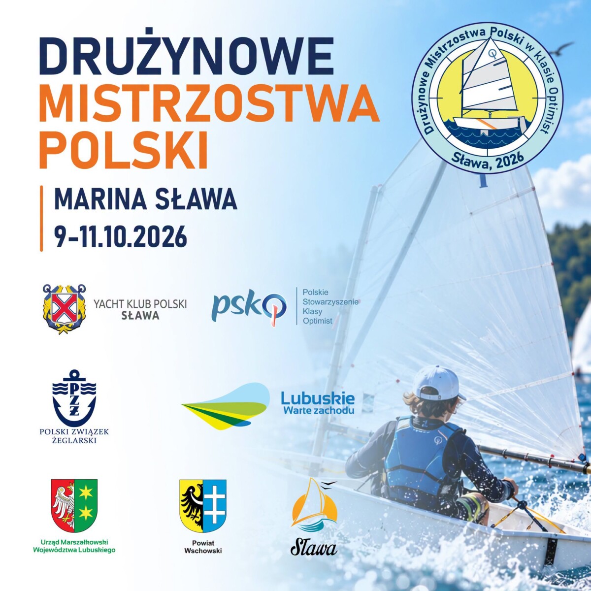 Drużynowe Mistrzostwa Polski w klasie Optimist – grafika Drużynowe Mistrzostwa Polski w klasie Optimist - grafika